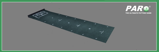 PRO Executive - This extra wide mat measures 2 feet x 8 1/2 feet and has 18 Marked Putting Positions for practicing putts up to 7'. Perfect for use in smaller spaces.